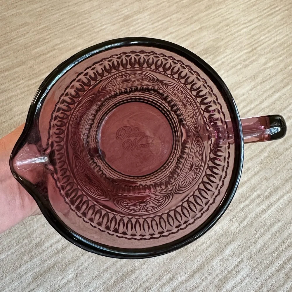 THE PIONEER WOMAN Adeline-Plum Glass Pitcher 54 Oz | 1.59 Liter Pitcher